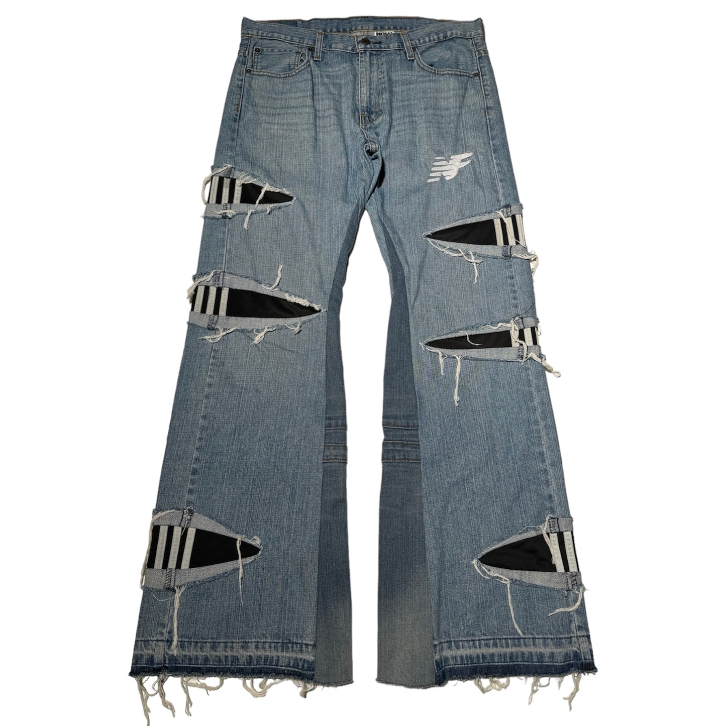 Slashed Flare Denim