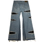 Slashed Flare Denim