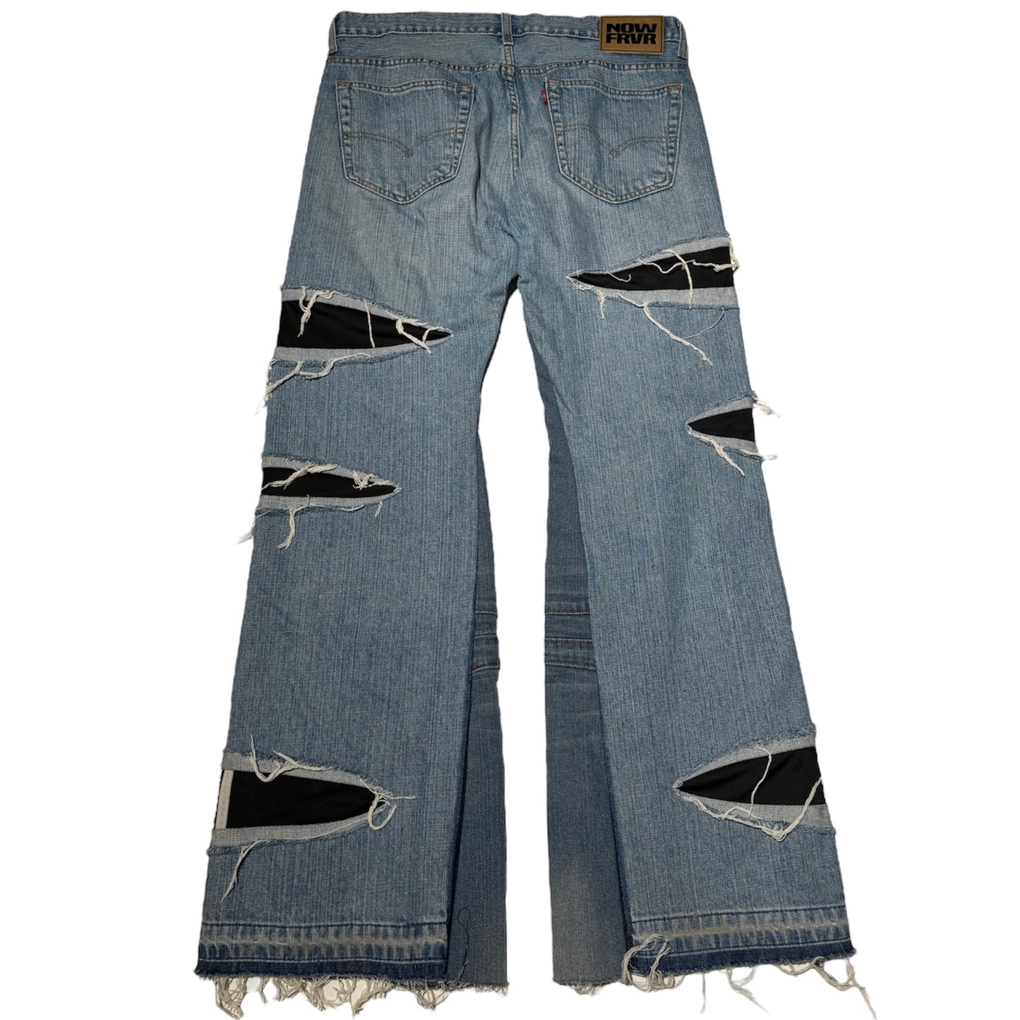 Slashed Flare Denim