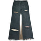 Distressed Flare Denim
