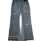 Distressed Flare Denim